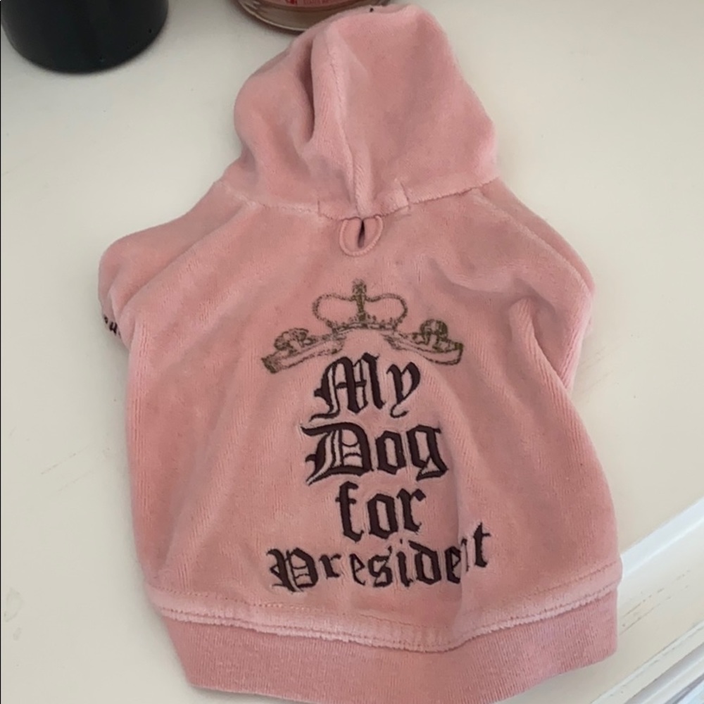 Juicy couture dog hoodie
